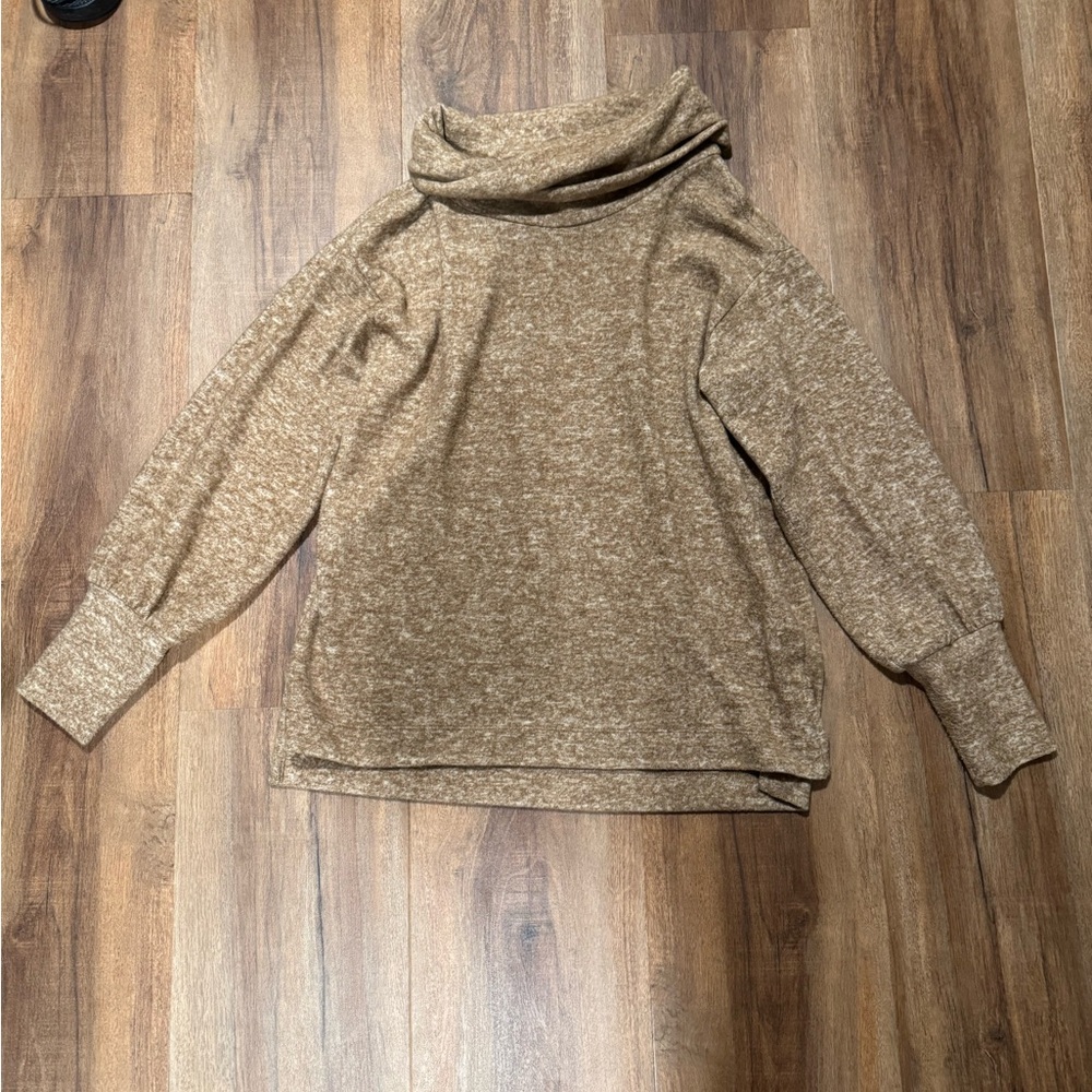 Maeve Rust-Brown Cowl Neck Sweater - Picture 2 of 5